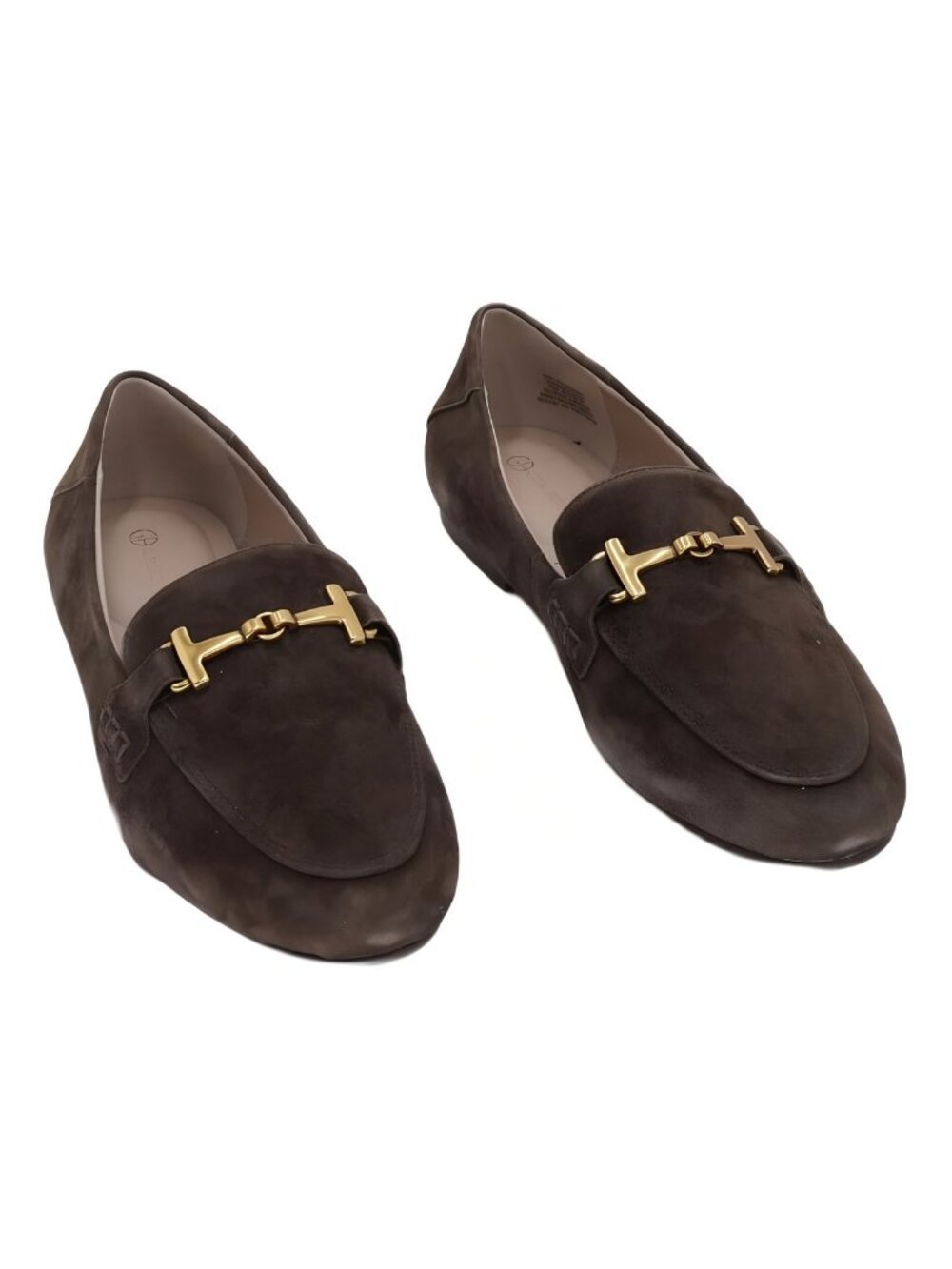 Giani Bernini Womens Beckhamm Memory Foam Loafers Sand Dark Roast Suede Size 7M